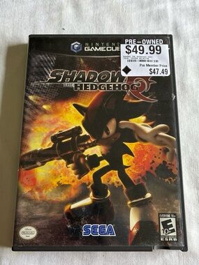 Nintendo Shadow the Hedgehog — Black & Orange Cover Has Small Crack But Works